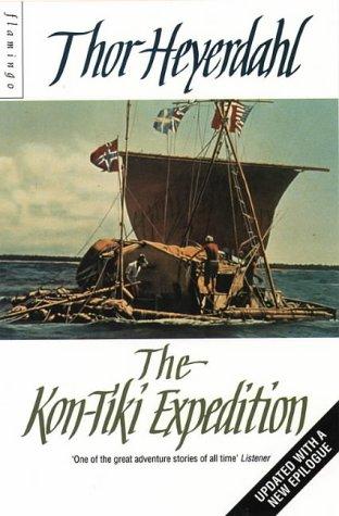 Boekomslag van The Kon-tiki Expedition door Thor Heyerdahl