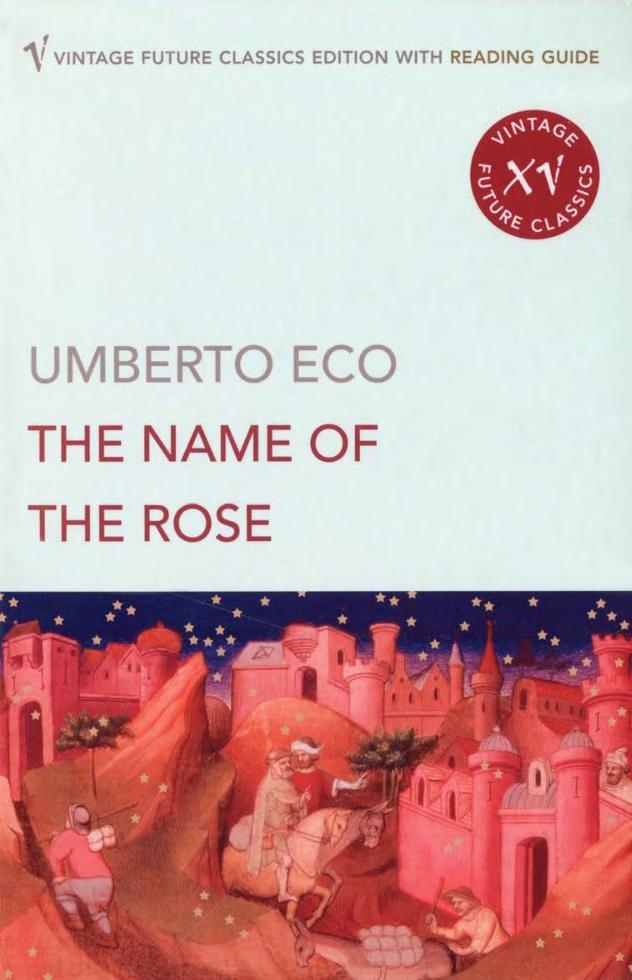 Boekomslag van The Name of the Rose door Umberto Eco