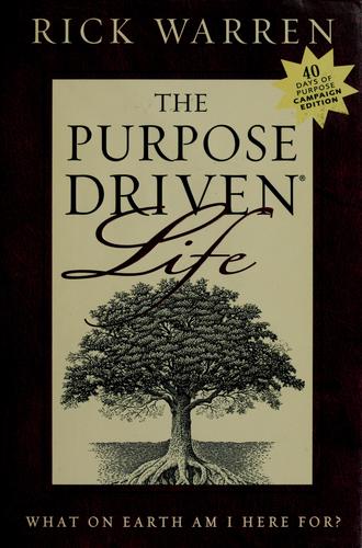 Boekomslag van The Purpose-driven Life door Rick Warren