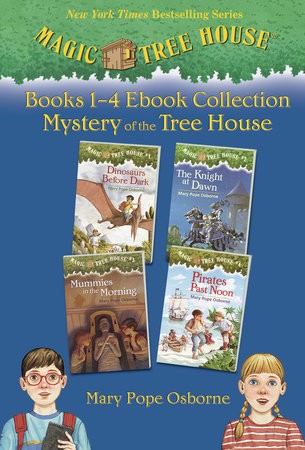 Boekomslag van Magic Tree House Books 1-4 Ebook Collection door Mary Pope Osborne