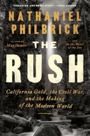 Boekomslag van The Rush door Nathaniel Philbrick