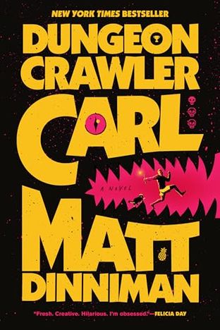 Boekomslag van Dungeon Crawler Carl door Matt Dinniman