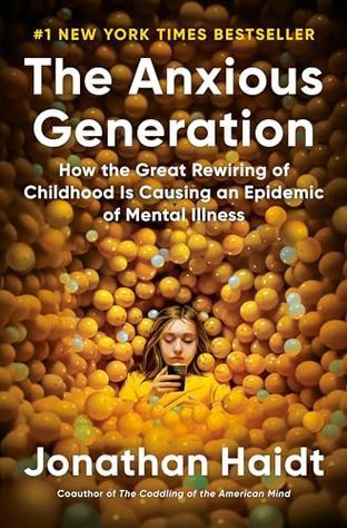 Boekomslag van The Anxious Generation door Jonathan Haidt