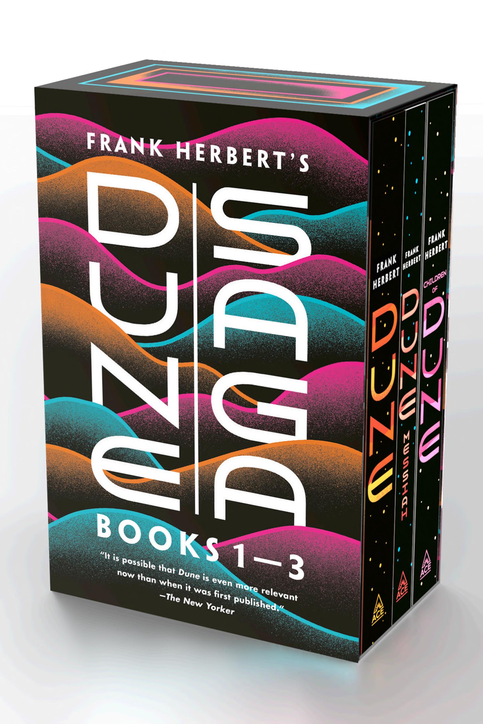 Boekomslag van Frank Herbert's Dune Saga 3-book Boxed Set door FRANK. HERBERT