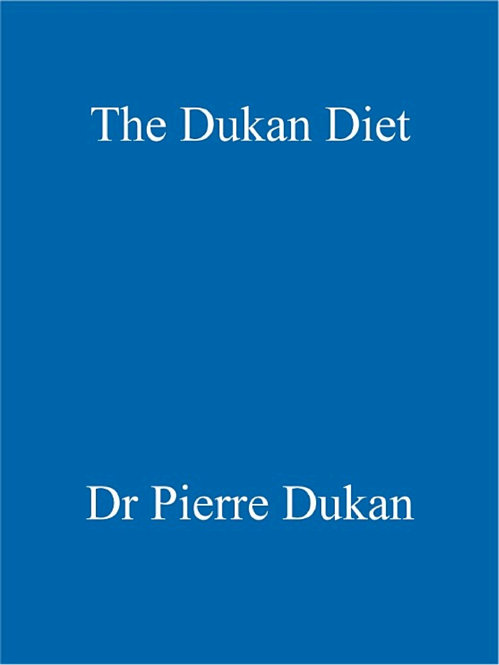 Boekomslag van The Dukan Diet door Dr Pierre Dukan