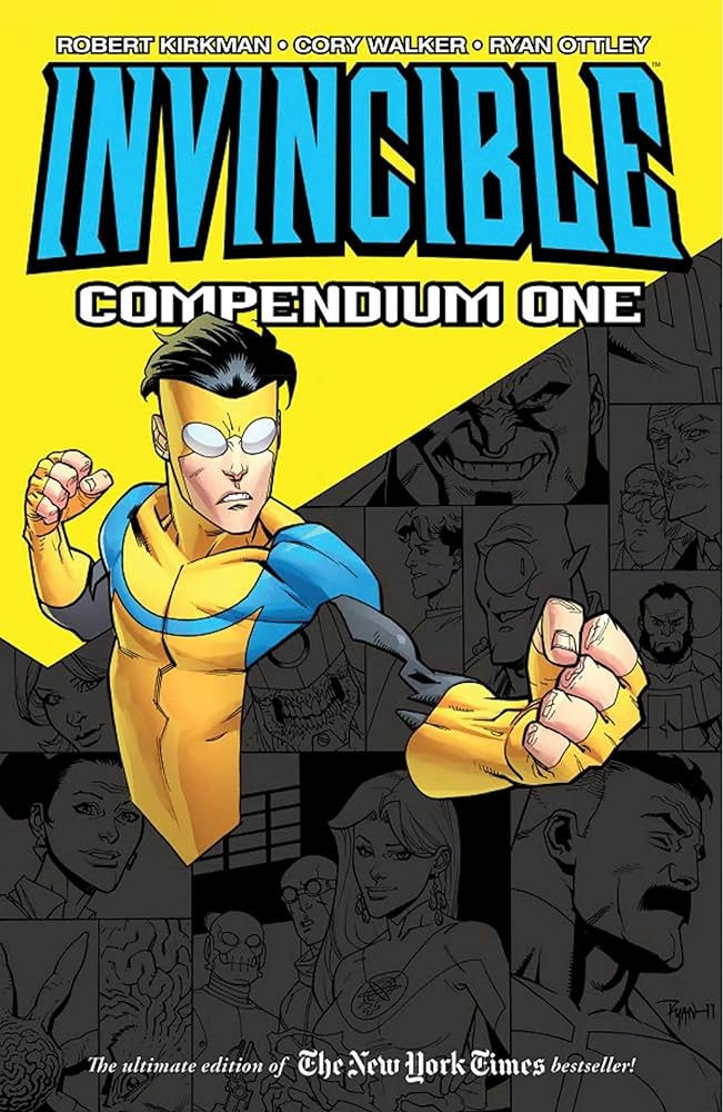Boekomslag van Invincible Compendium One door Robert Kirkman