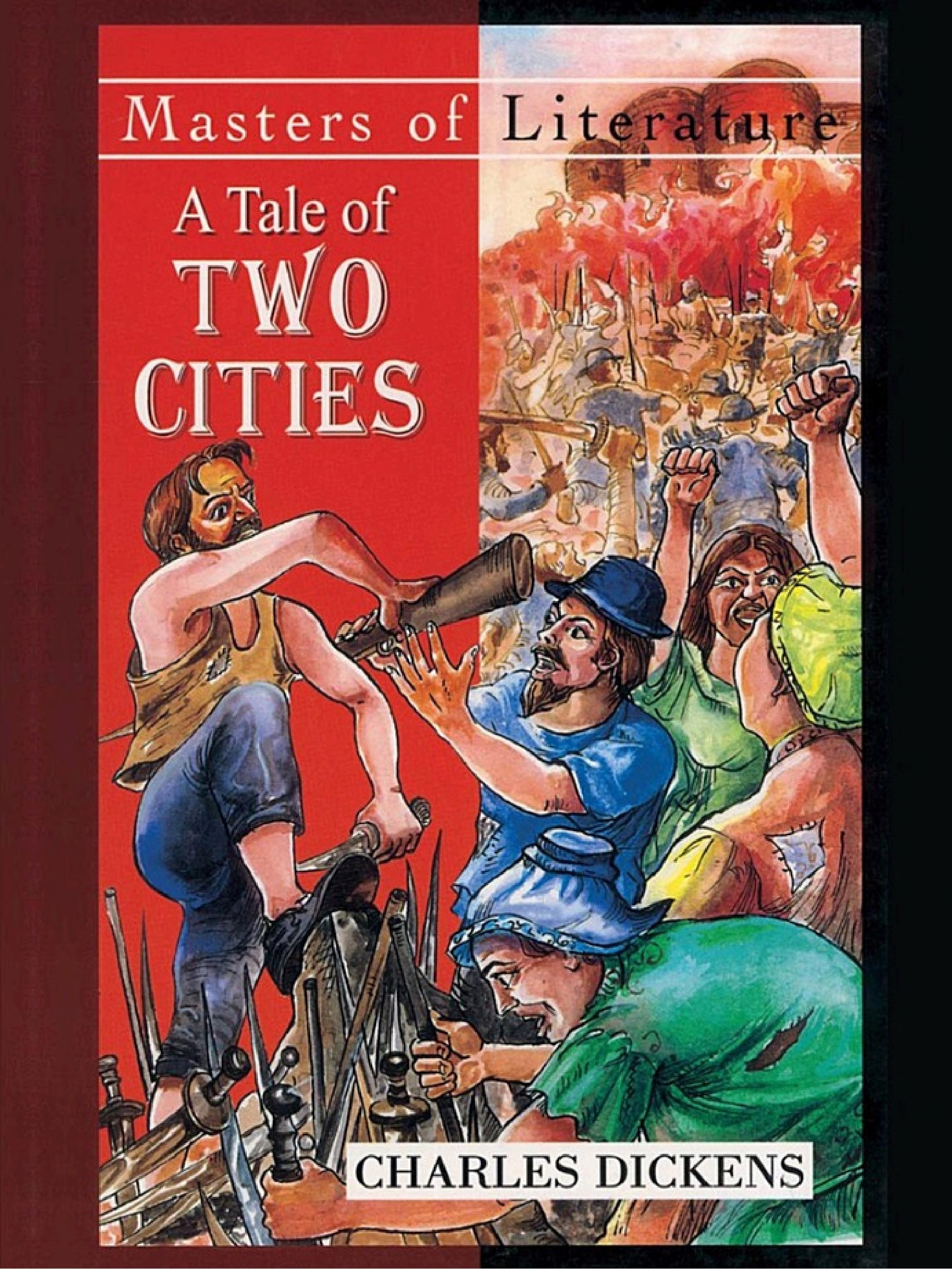 Boekomslag van A Tale of Two Cities - by Charles Dickens door Charles Dickens